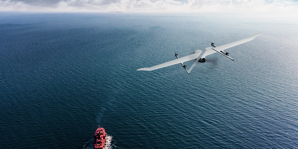 Siralab pattugliamento confini droni ala fissa Radon copia